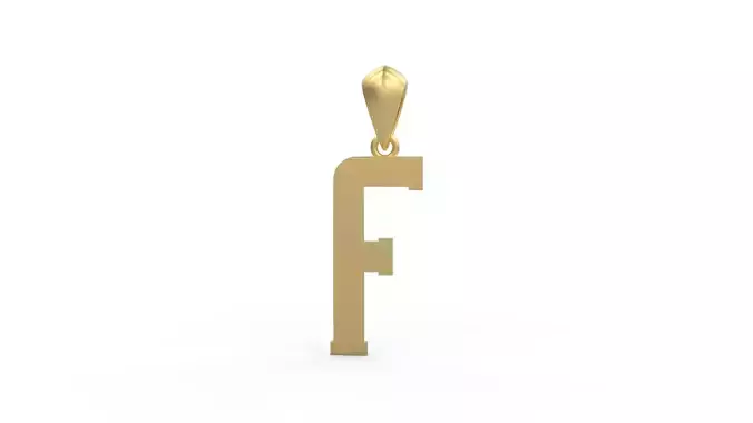 Initial Letters Pendant Amsterdam Signature Duo F 3D print model