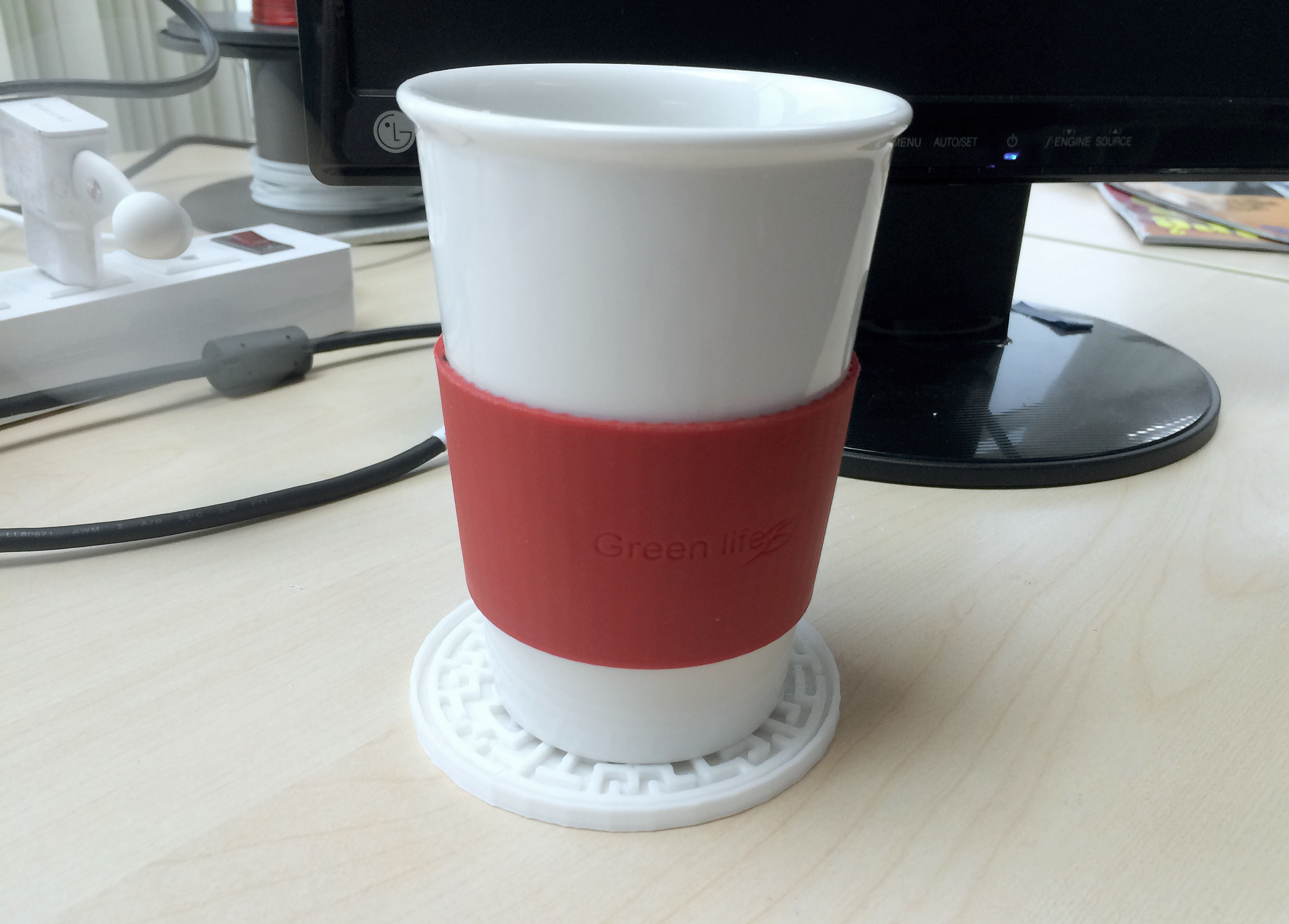 Maze Coaster Free 3D print model_2