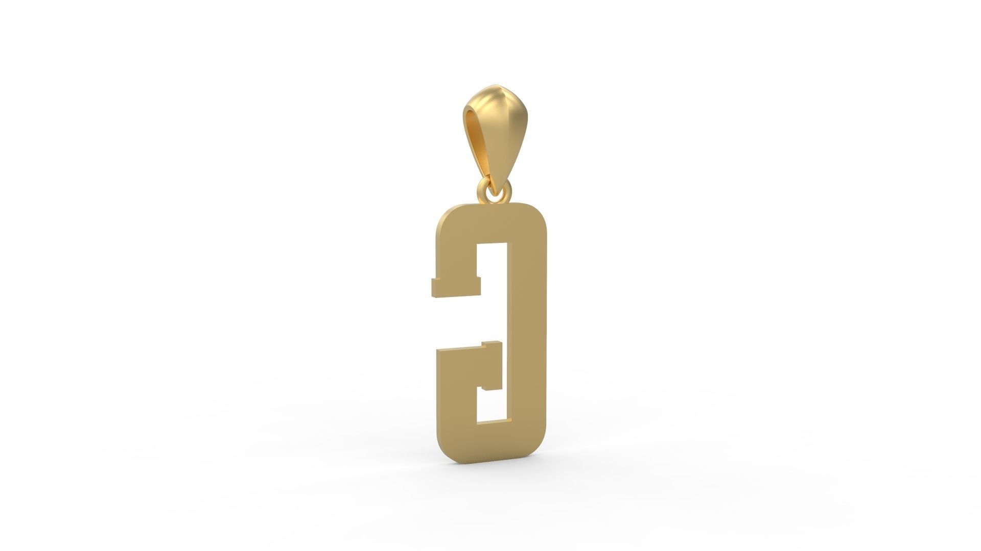 Initial Letters Pendant Amsterdam Signature Duo G 3D print model_3