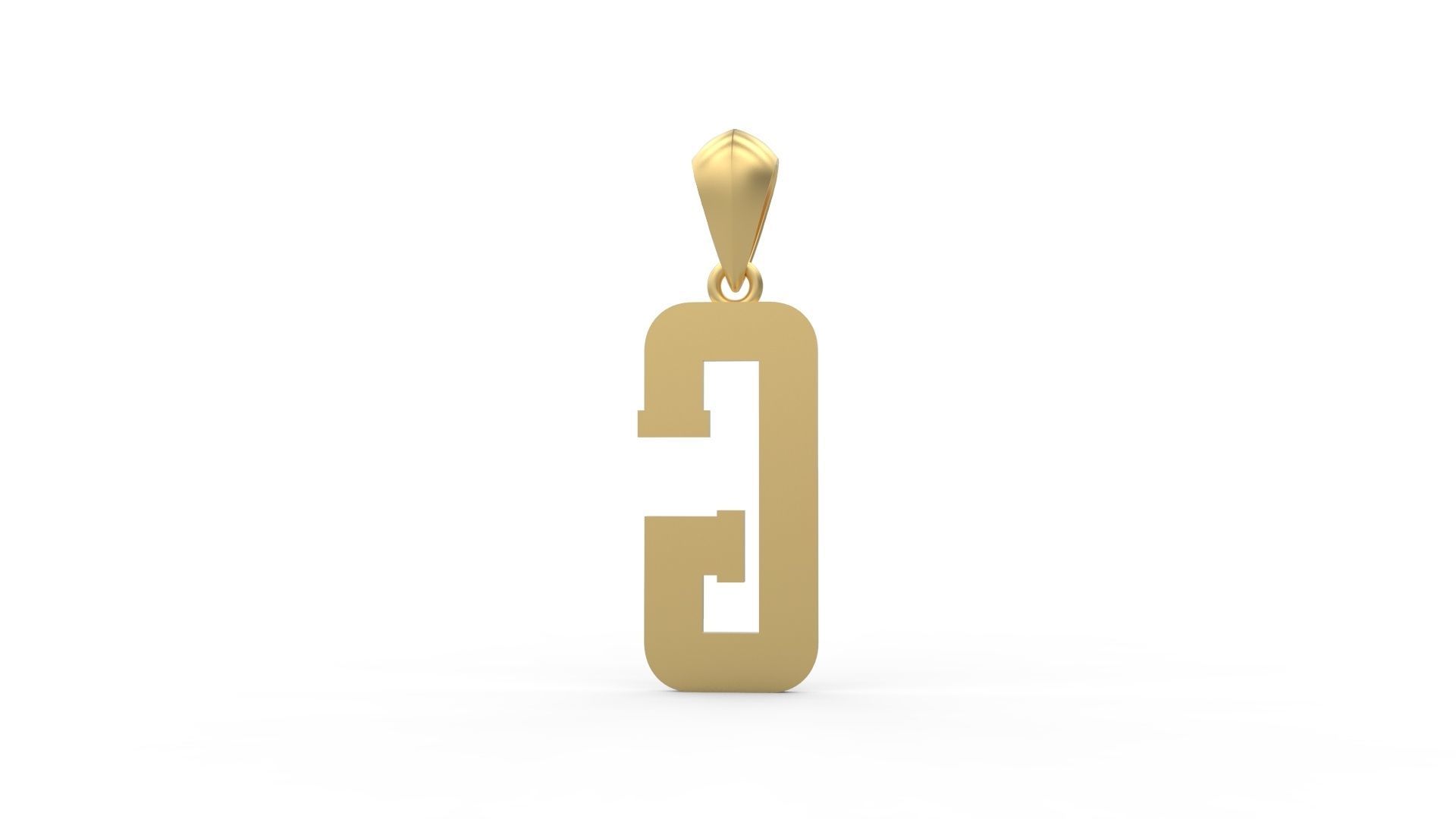 Initial Letters Pendant Amsterdam Signature Duo G 3D print model_4