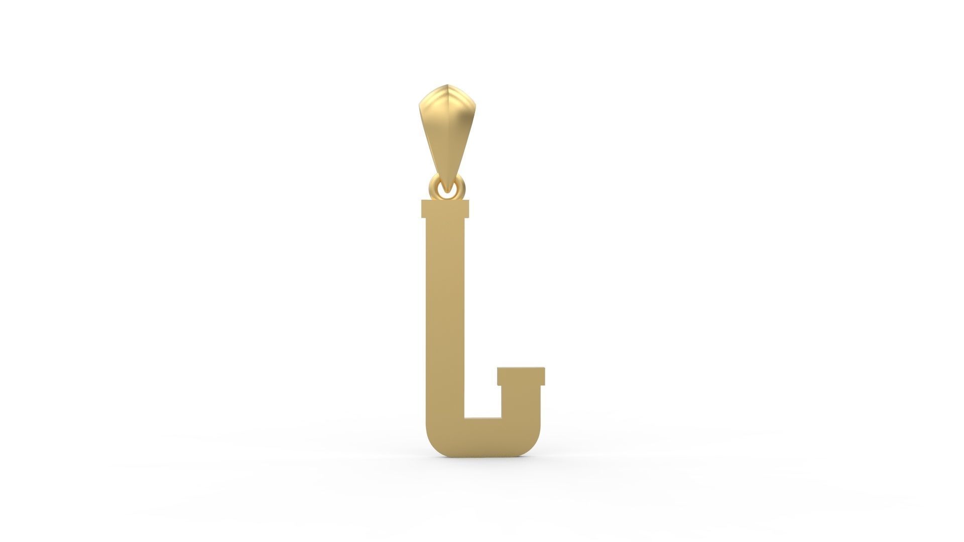 Initial Letters Pendant Amsterdam Signature Duo J 3D print model_4