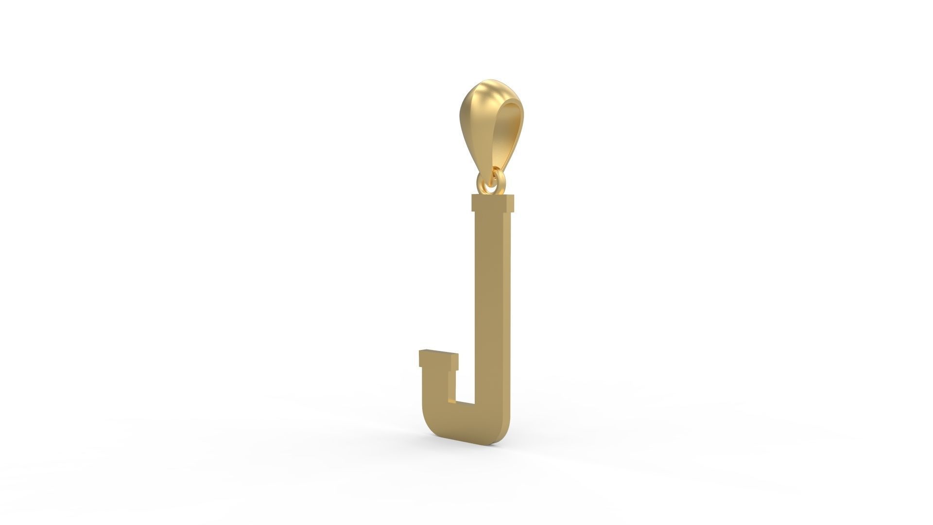 Initial Letters Pendant Amsterdam Signature Duo J 3D print model_1