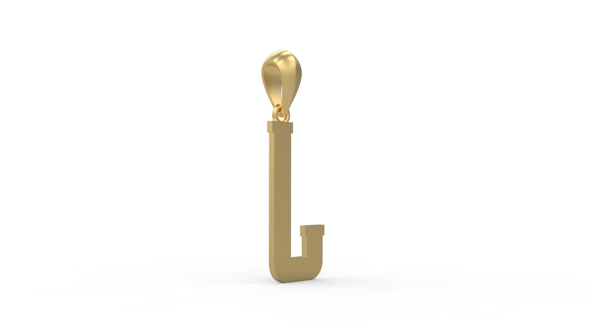 Initial Letters Pendant Amsterdam Signature Duo J 3D print model_3