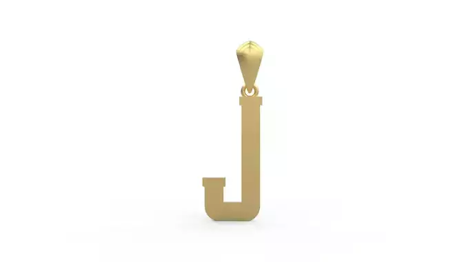 Initial Letters Pendant Amsterdam Signature Duo J 3D print model