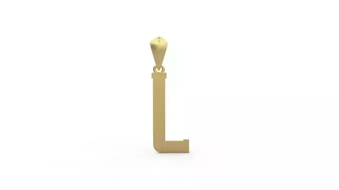Initial Letters Pendant Amsterdam Signature Duo L 3D print model