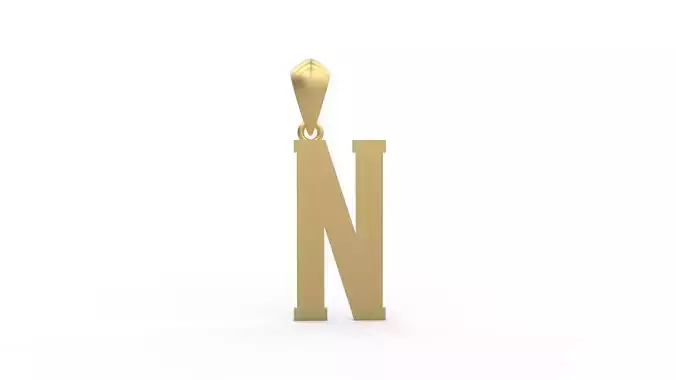 Initial Letters Pendant Amsterdam Signature Duo N 3D print model