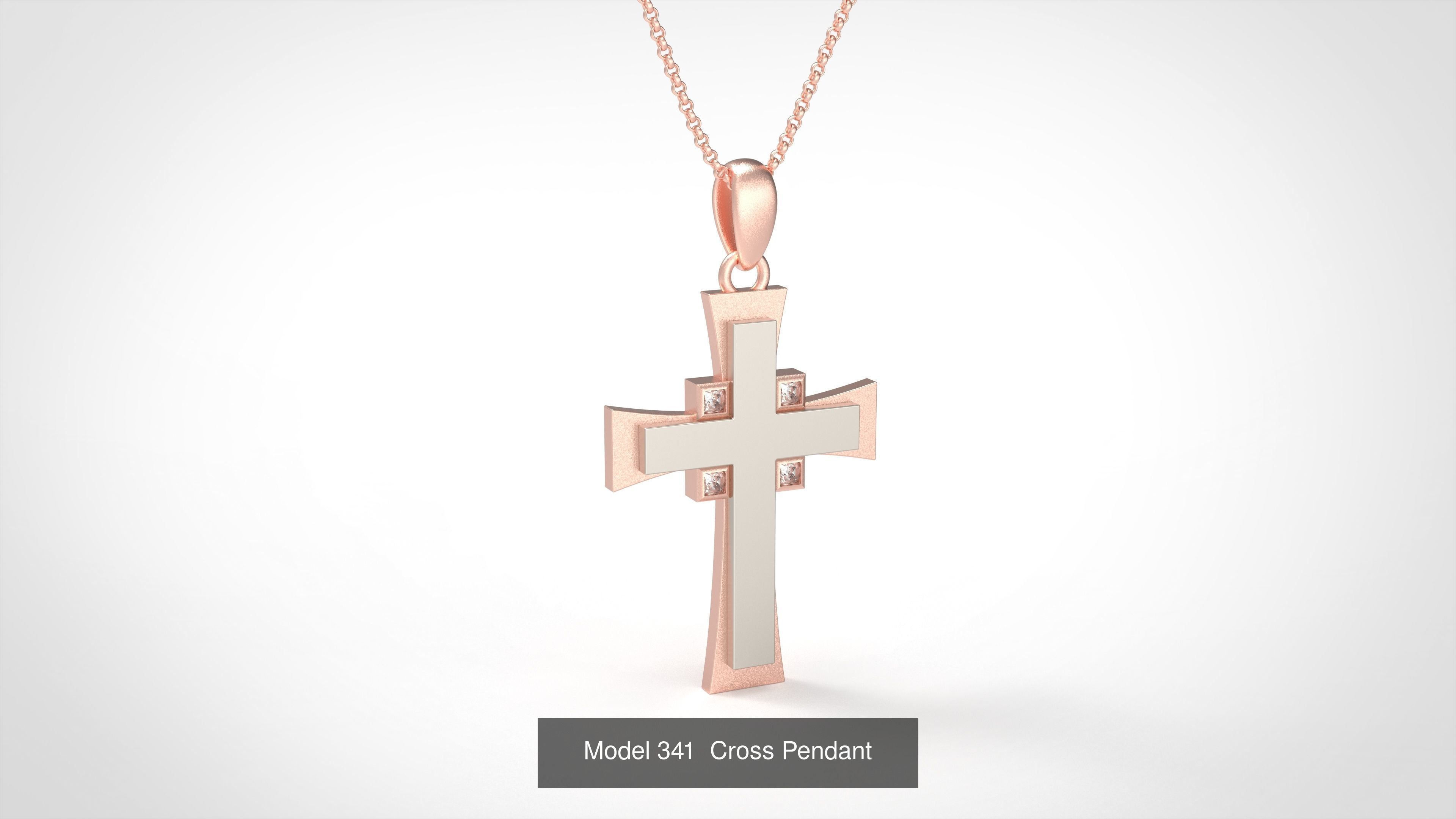 16 Cross Collection Diamond Pendant _15