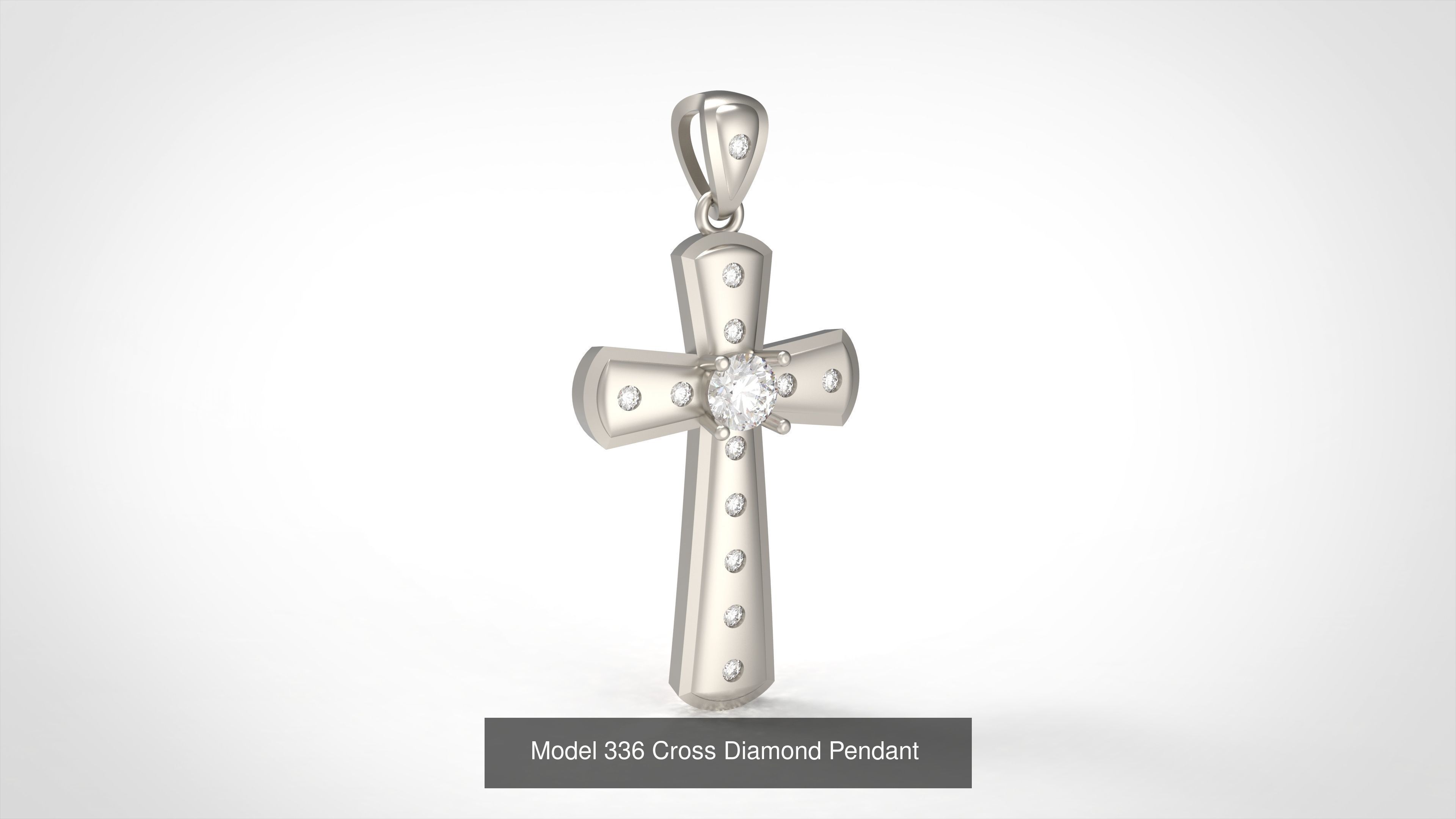 16 Cross Collection Diamond Pendant _13