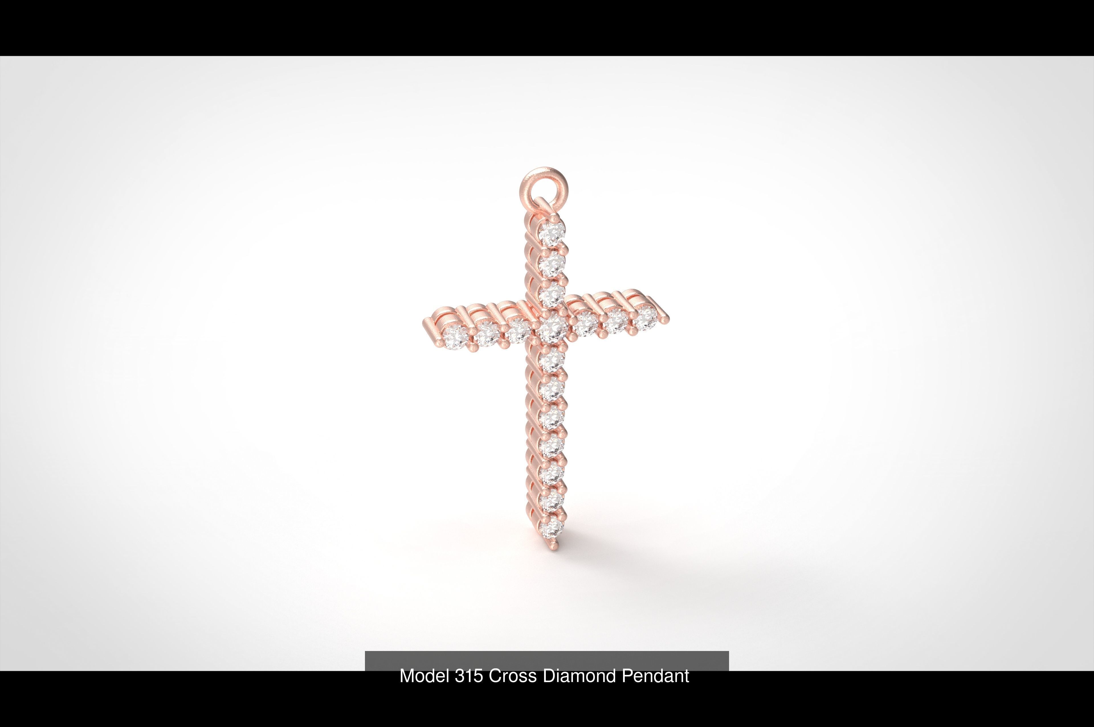 16 Cross Collection Diamond Pendant _10