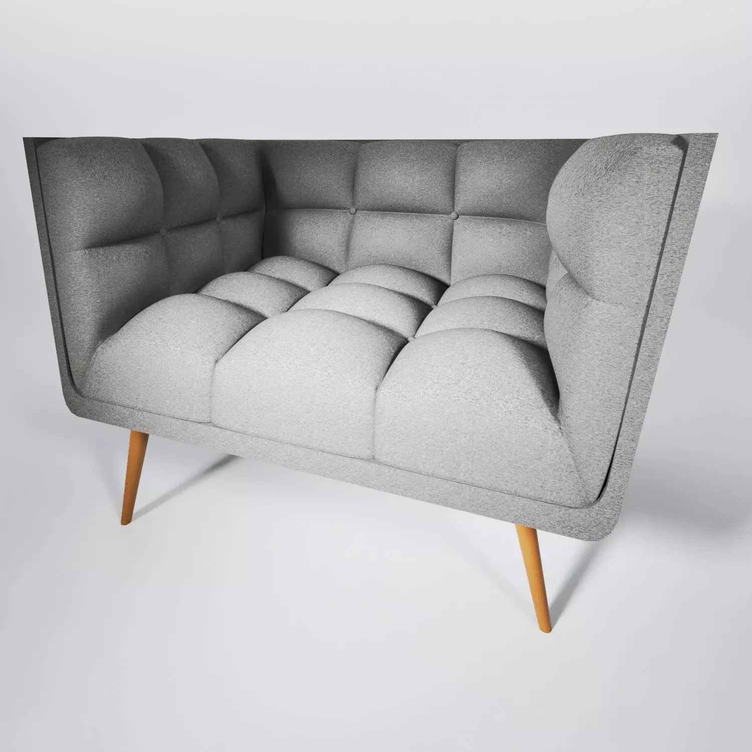 Arm Chair 3D gray color Free 3D model