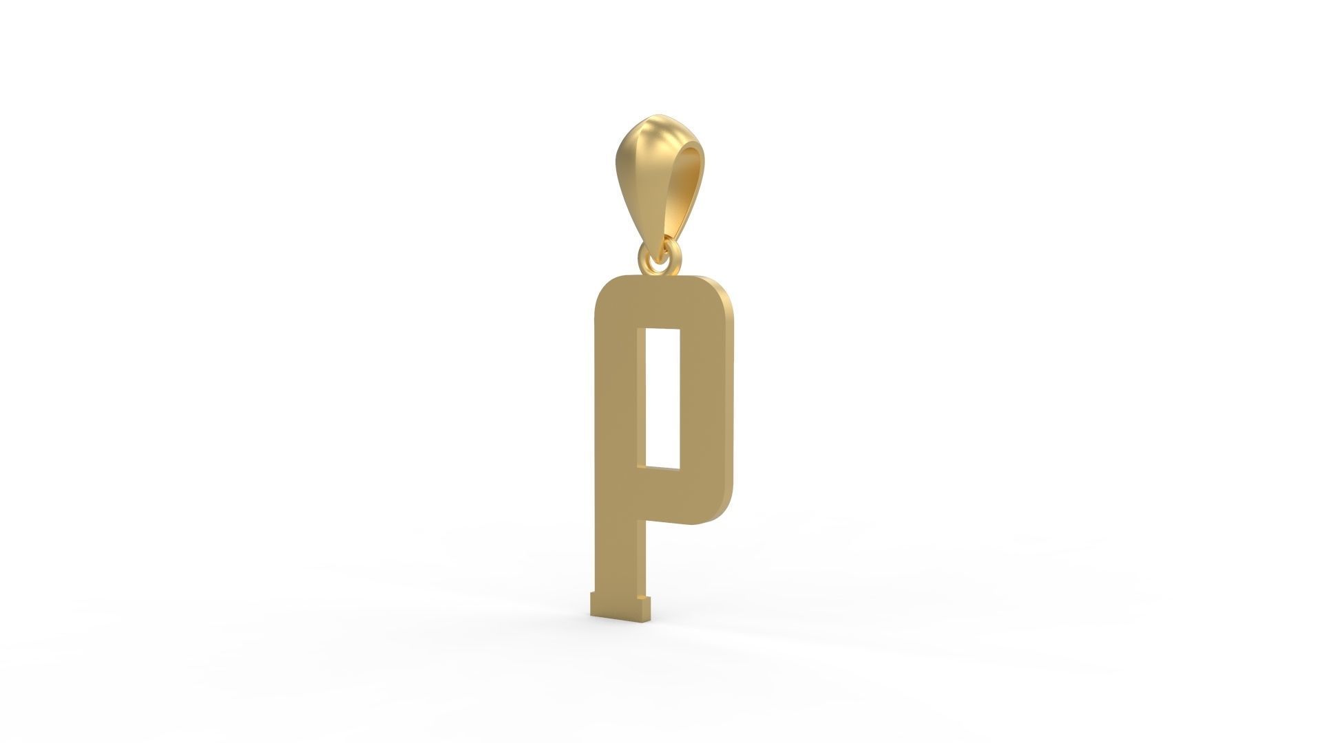 Initial Letters Pendant Amsterdam Signature Duo P 3D print model_1