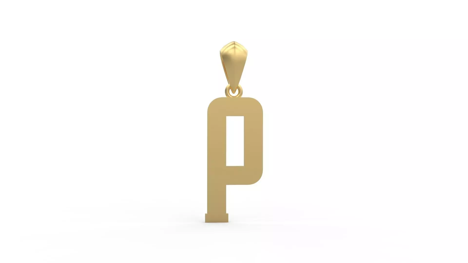 Initial Letters Pendant Amsterdam Signature Duo P 3D print model_0