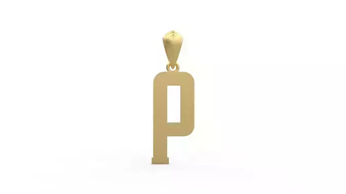 Initial Letters Pendant Amsterdam Signature Duo P 3D print model