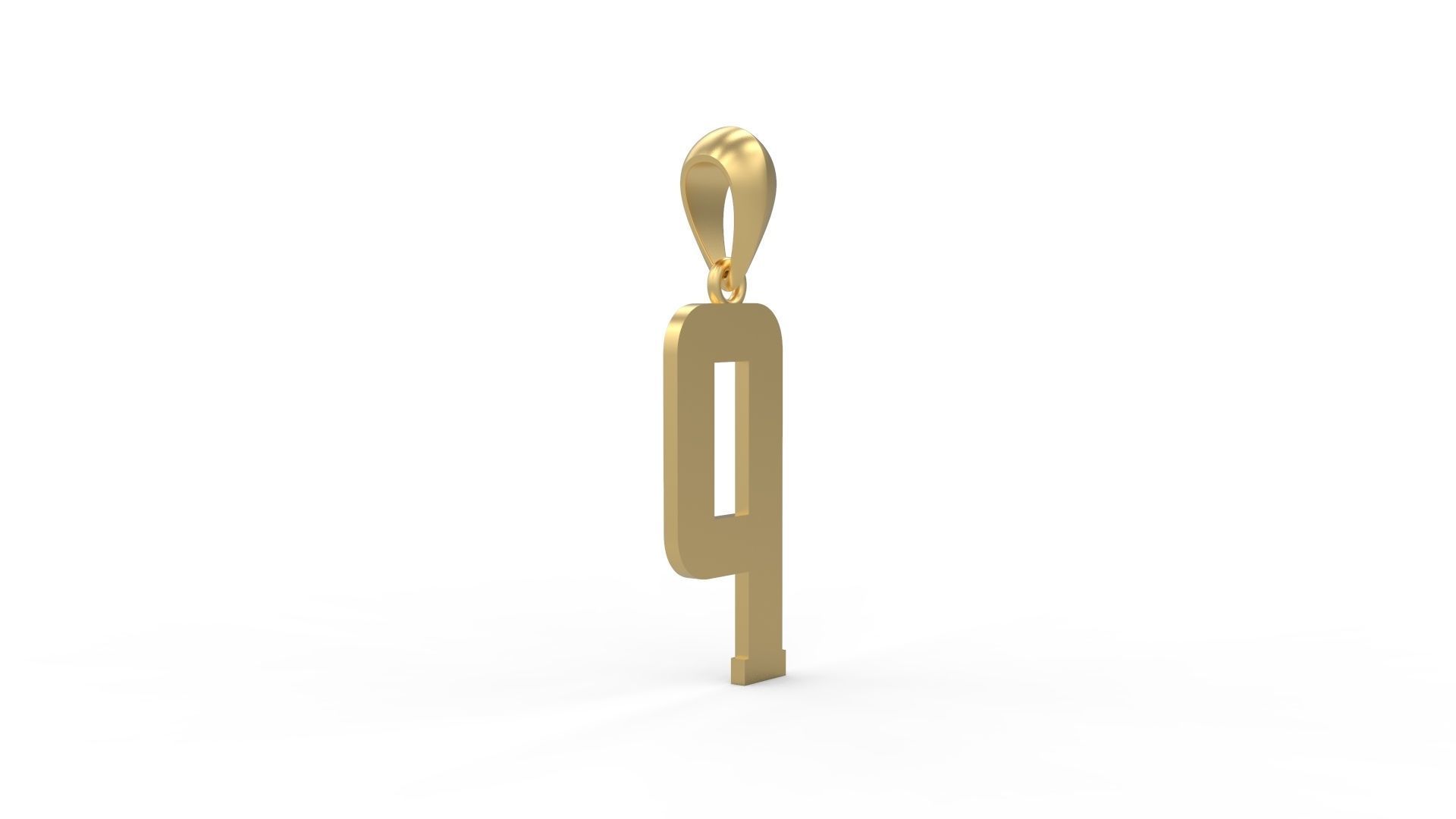 Initial Letters Pendant Amsterdam Signature Duo P 3D print model_3