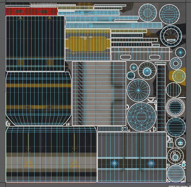 sci-fi barrels game-ready Low-poly 3D model_13