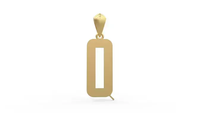 Initial Letters Pendant Amsterdam Signature Duo Q 3D print model