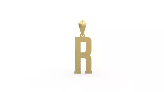 Initial Letters Pendant Amsterdam Signature Duo R 3D print model
