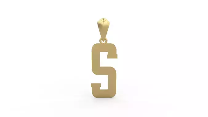 Initial Letters Pendant Amsterdam Signature Duo S 3D print model