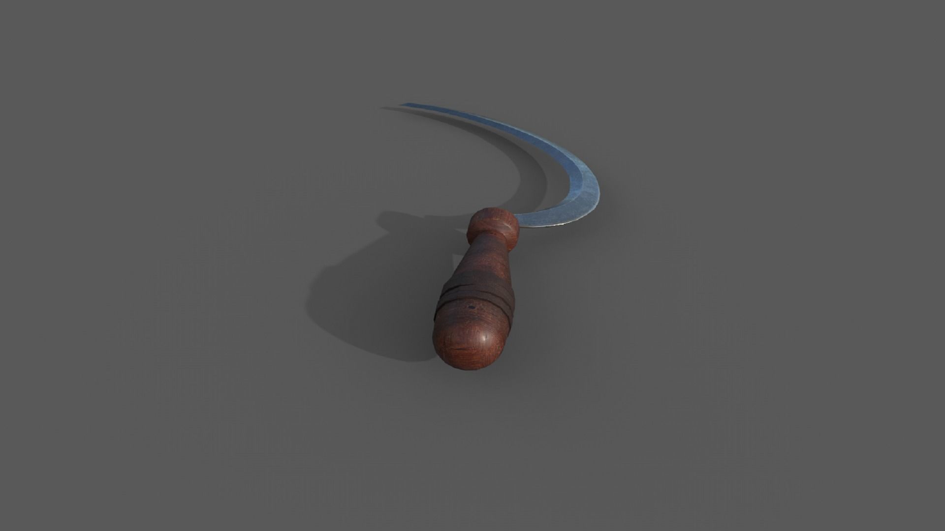 Sickle tool of labor PBR low-poly 3D model Low-poly 3D model_4