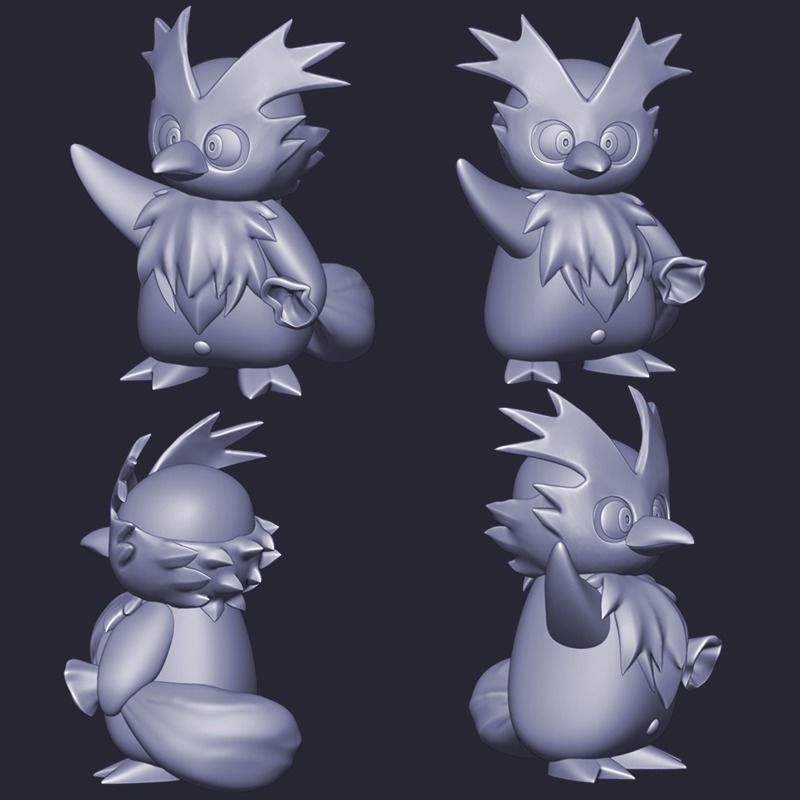 Delibird from Pokemon 3D print model_3