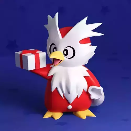 Delibird from Pokemon 3D print model Delibird from Pokemon 3D print model