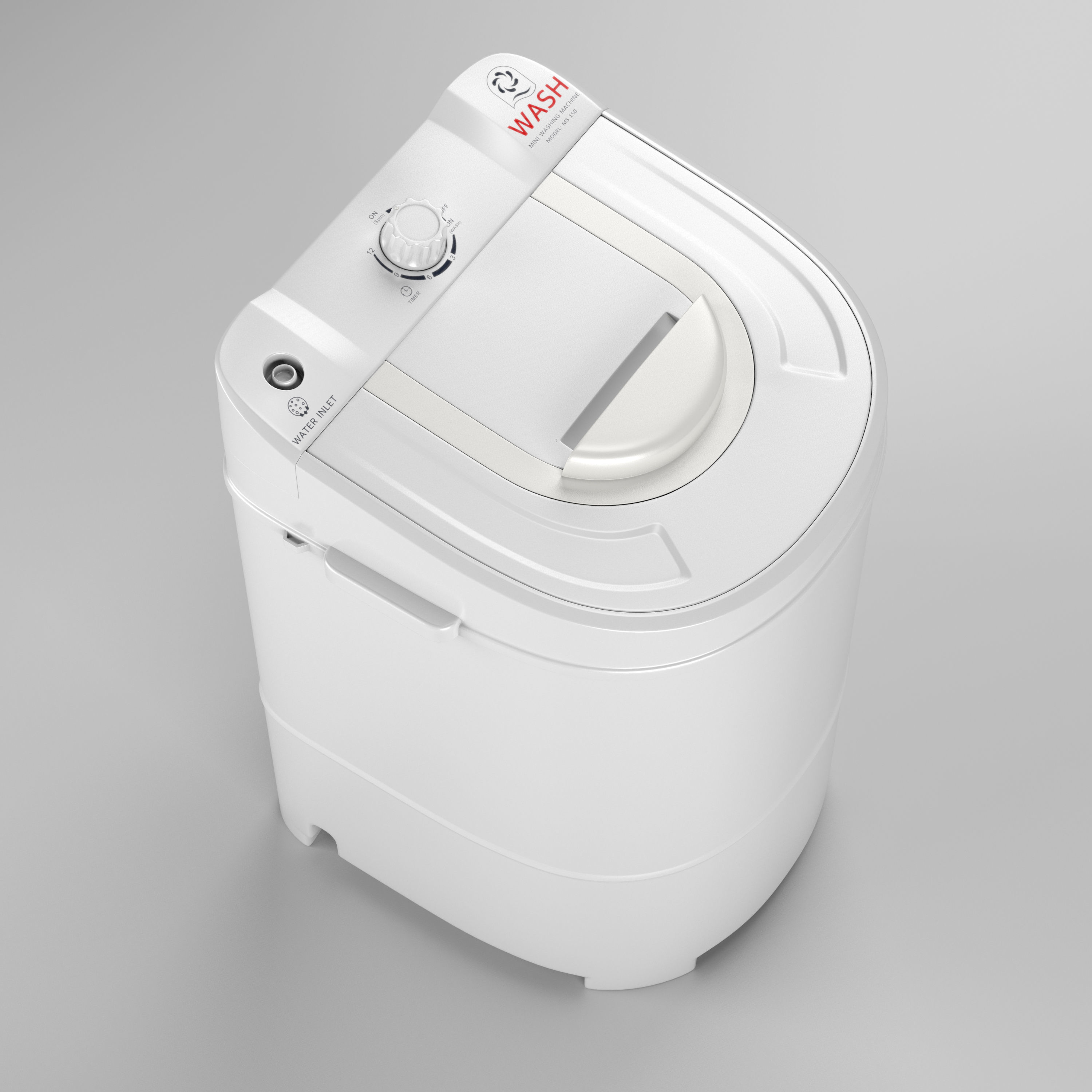 Mini Washing Machine Model 150 3D model_5