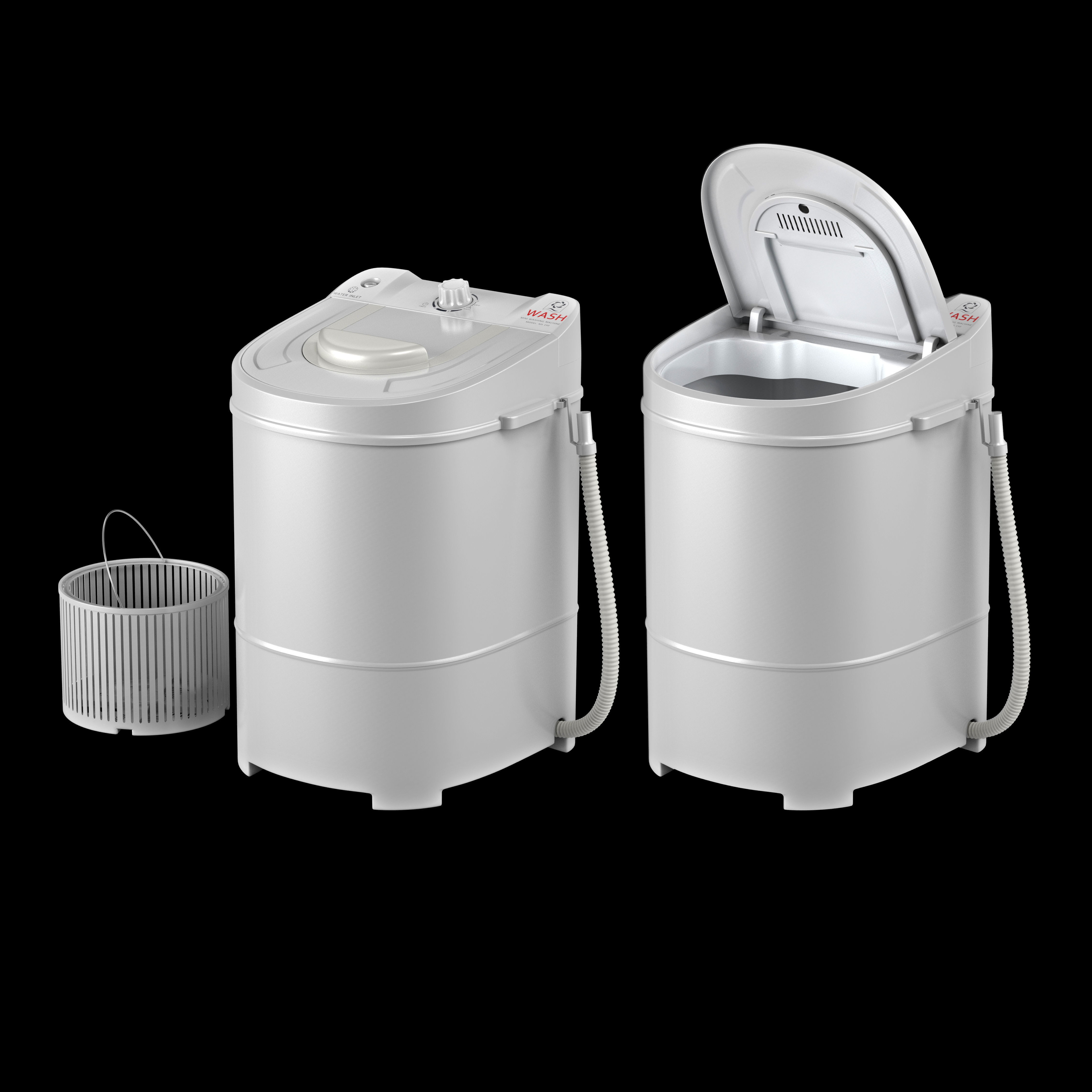 Mini Washing Machine Model 150 3D model_3