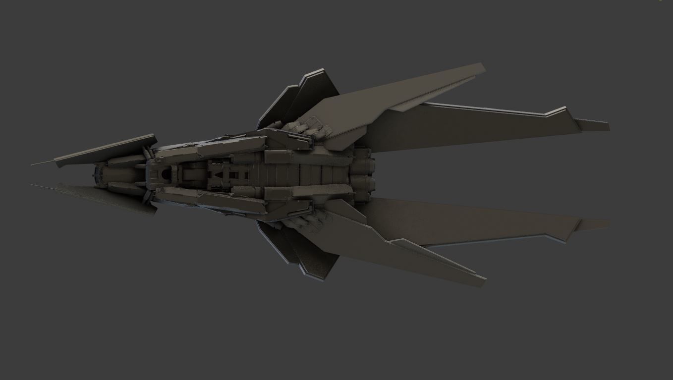 spacefighter WASP 3D model_11