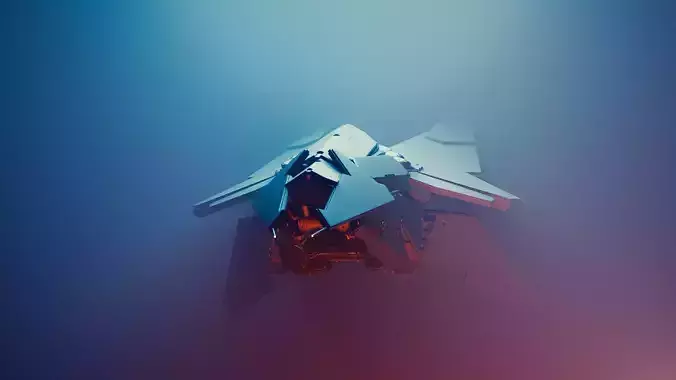 spacefighter WASP 3D model