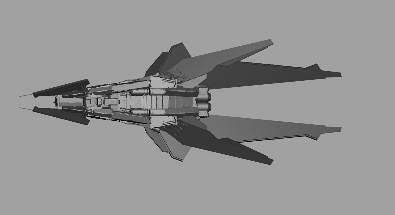 spacefighter WASP 3D model_20