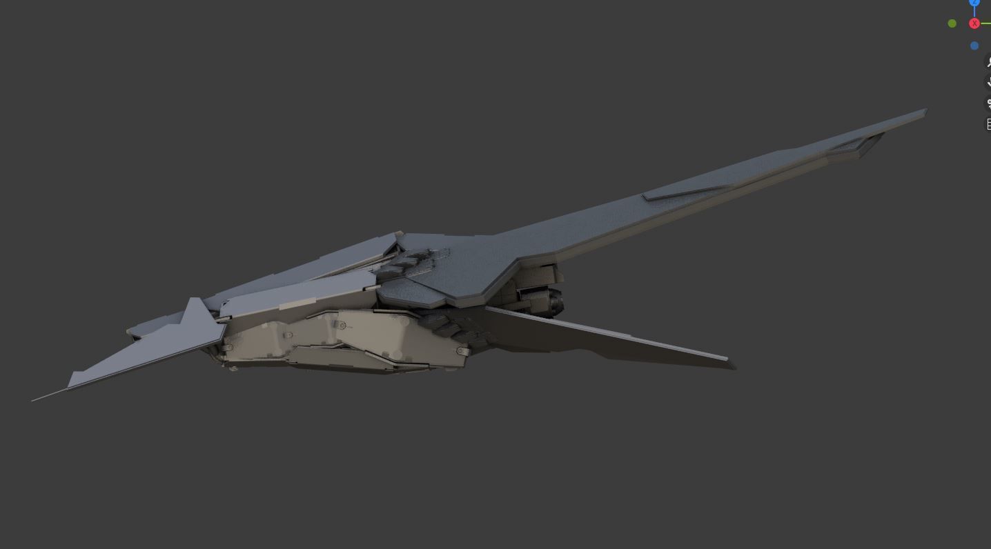 spacefighter WASP 3D model_9