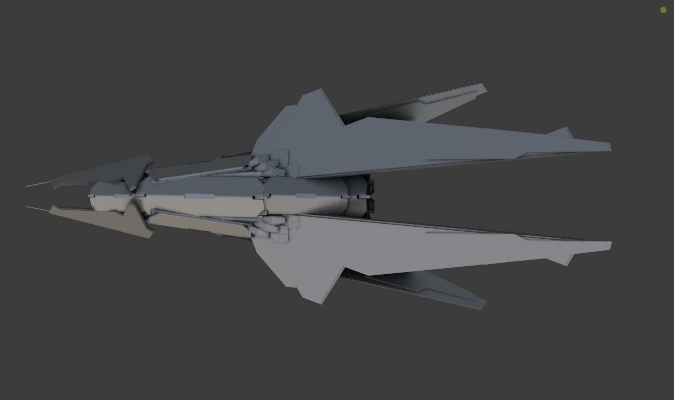 spacefighter WASP 3D model_10