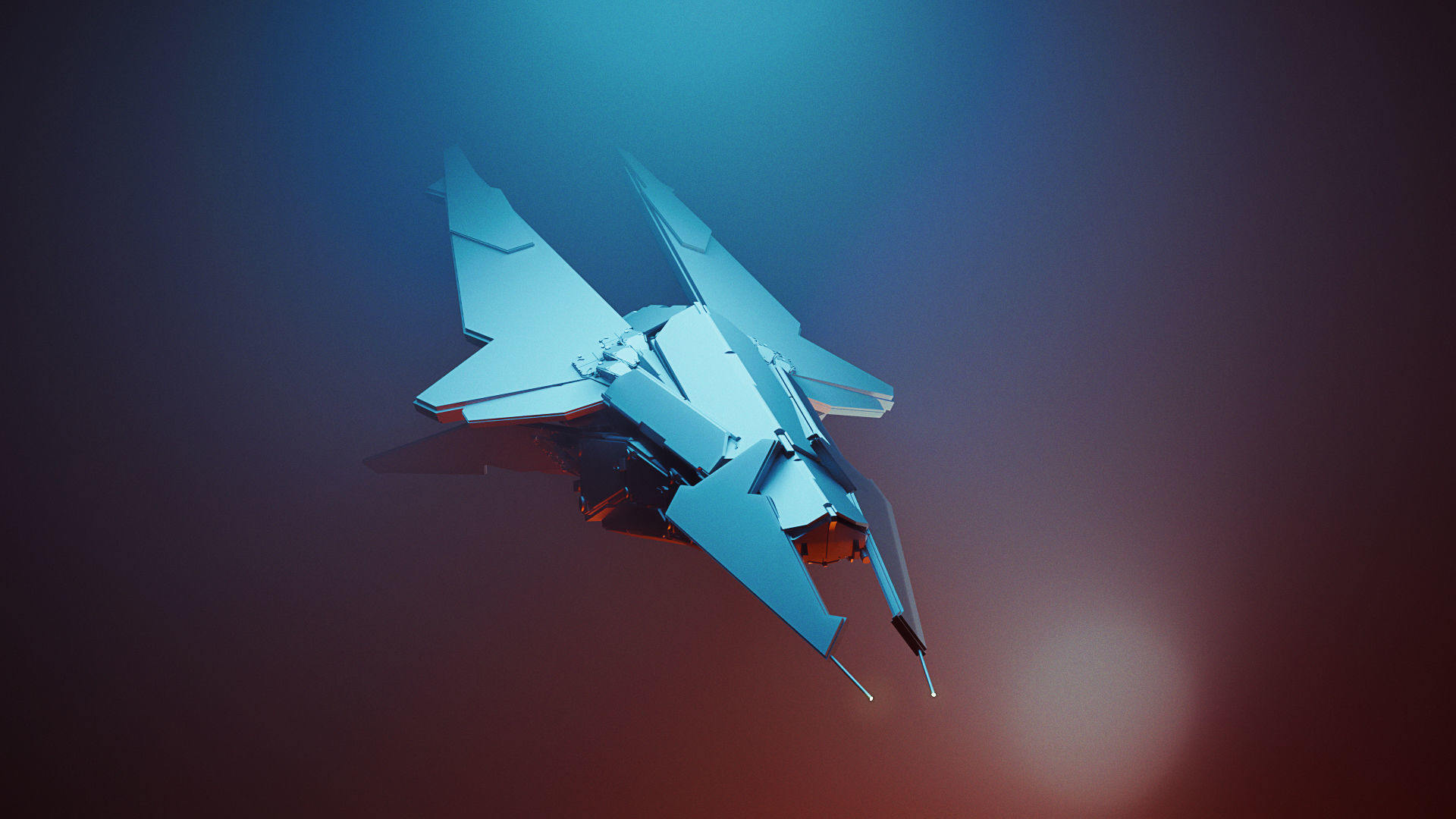 spacefighter WASP 3D model_5