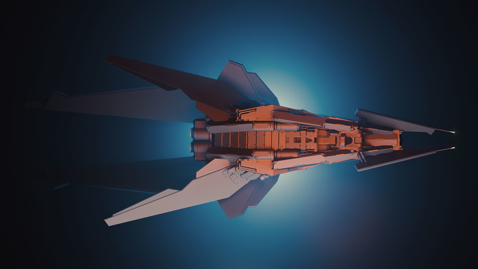 spacefighter WASP 3D model_3