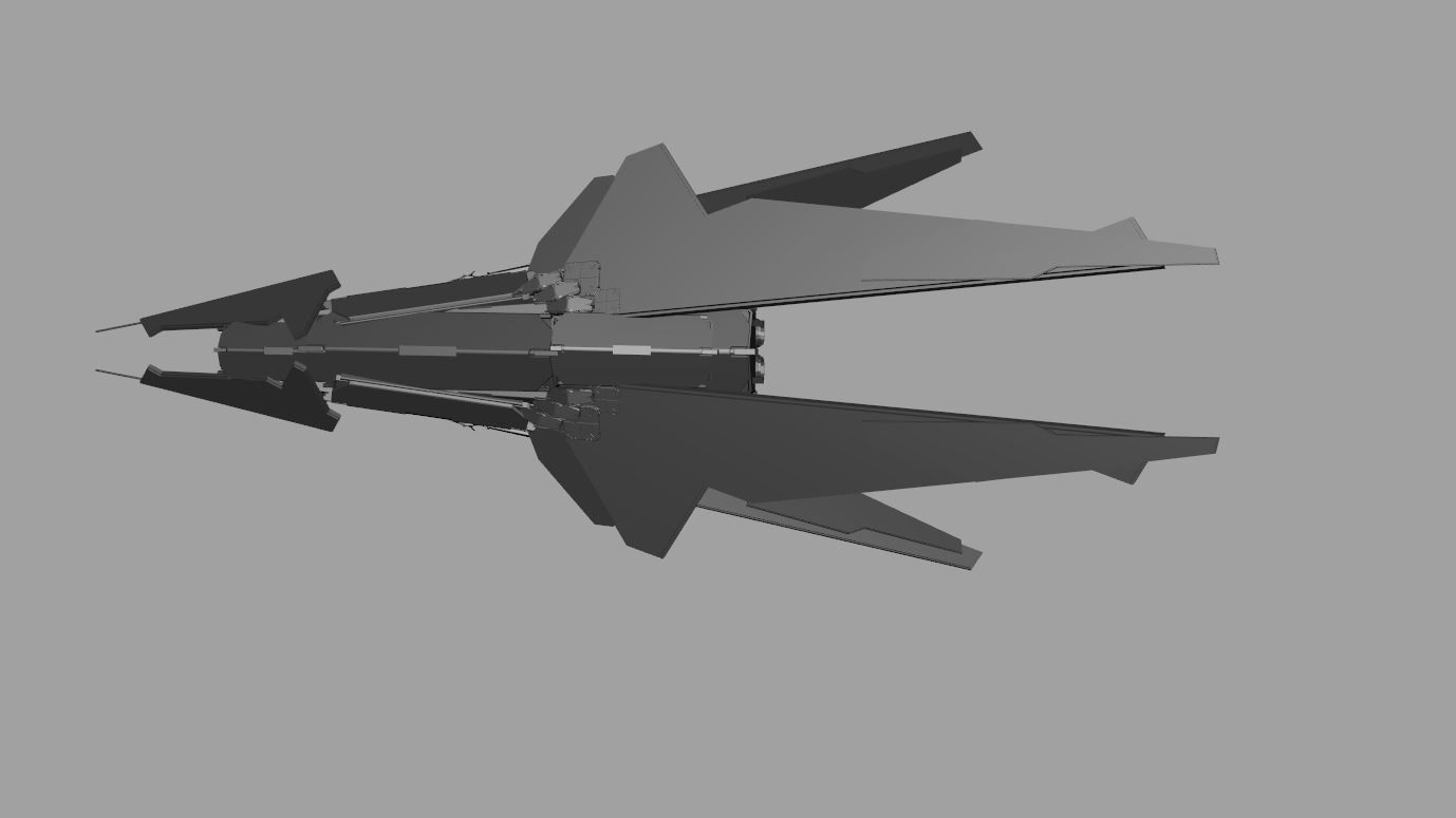 spacefighter WASP 3D model_19