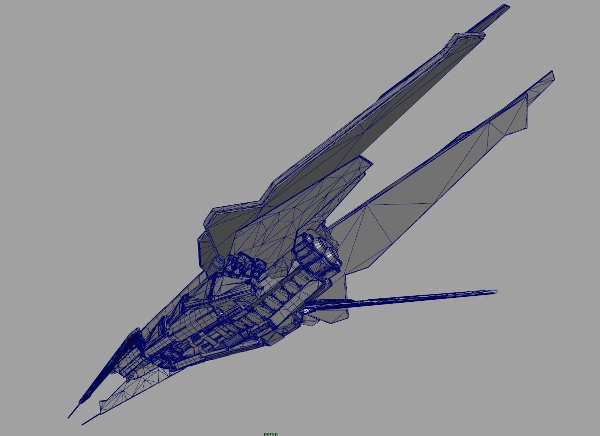 spacefighter WASP 3D model_15
