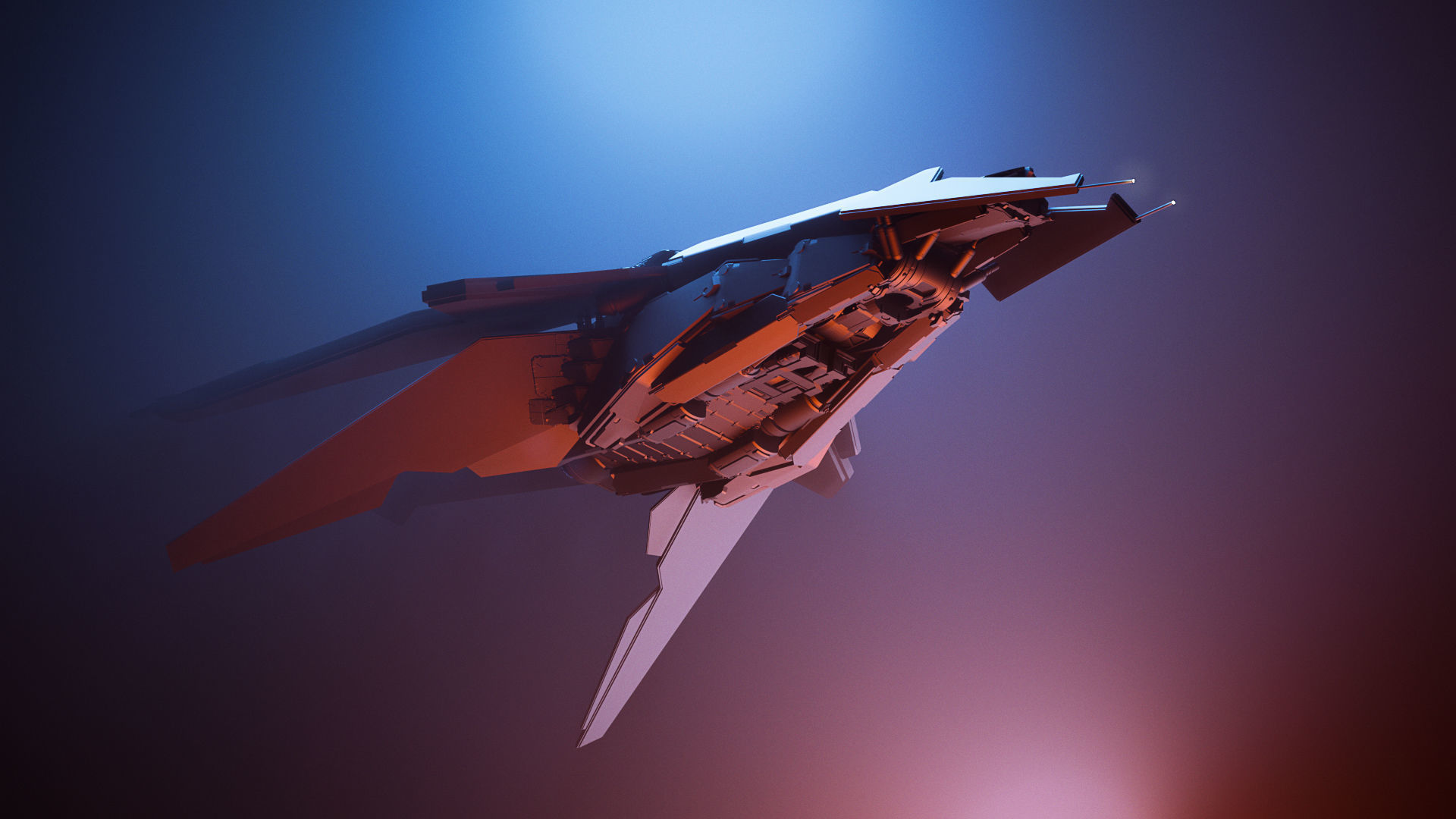 spacefighter WASP 3D model_1