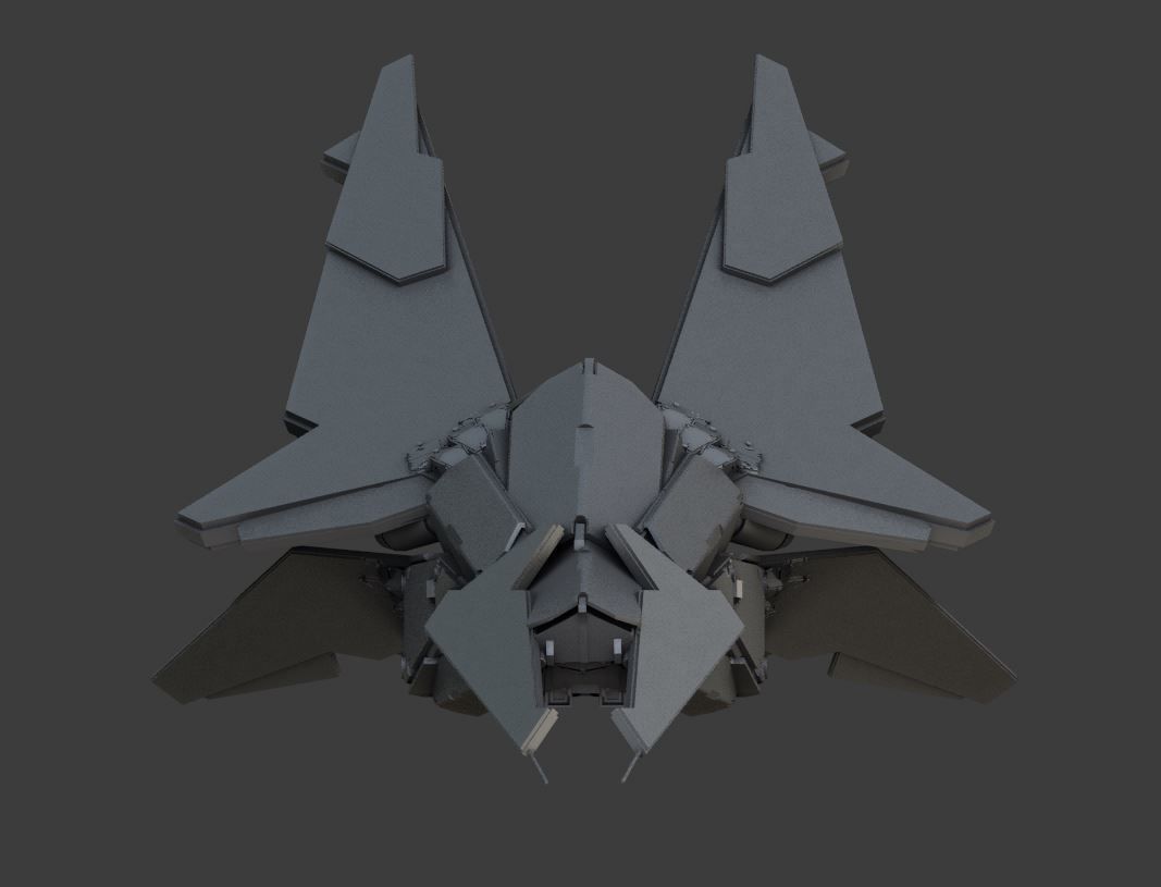 spacefighter WASP 3D model_12