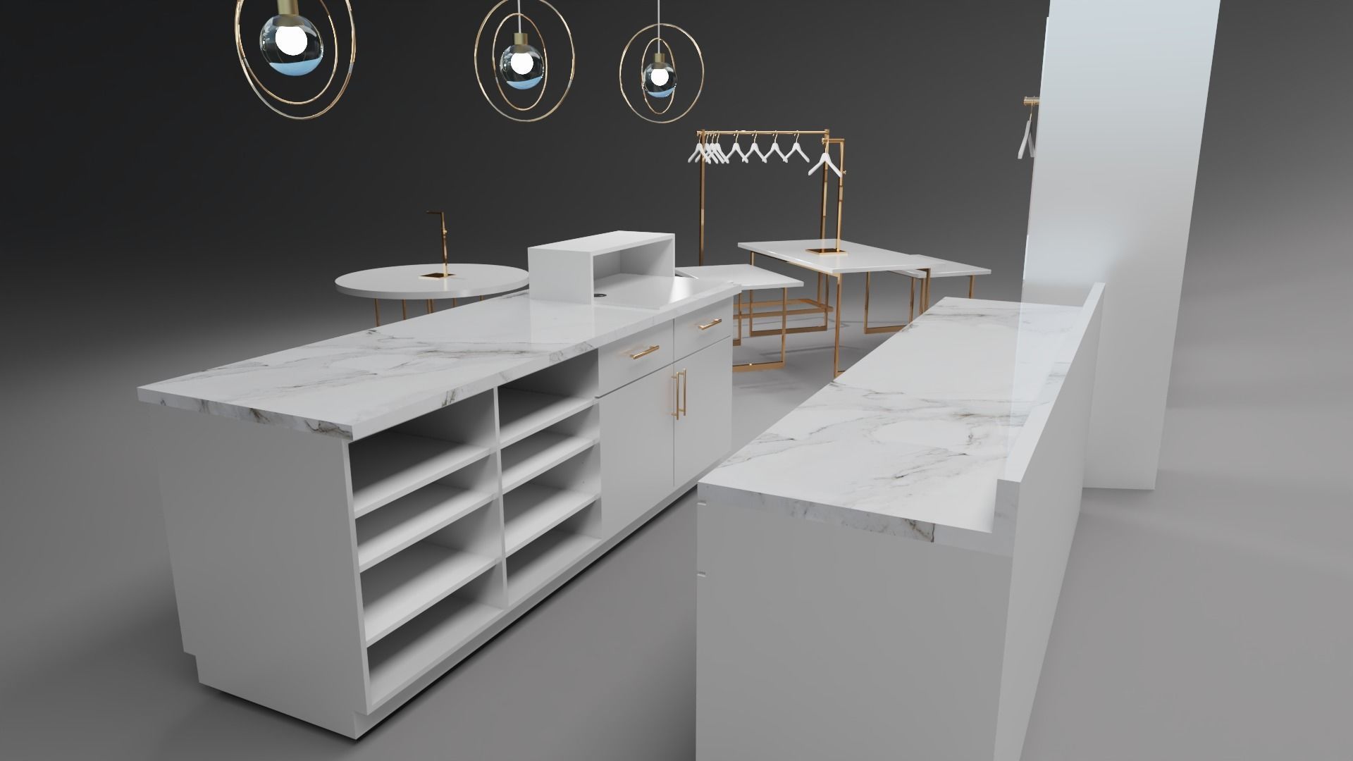 Fashion Store Display Collection 3D model_4