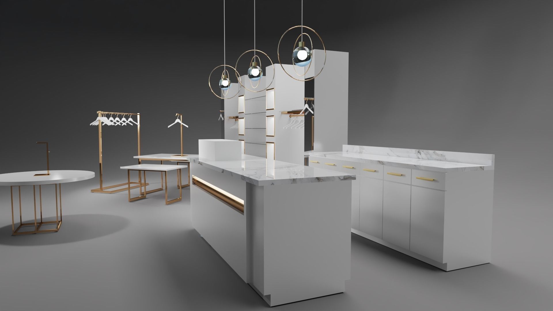 Fashion Store Display Collection 3D model_3