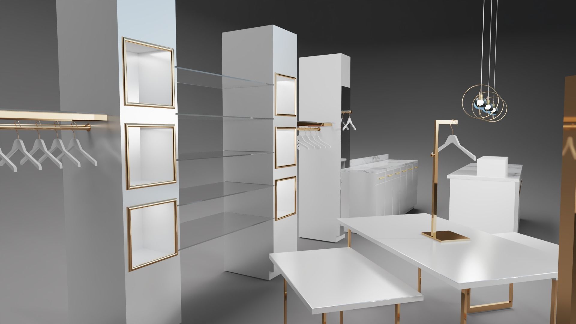Fashion Store Display Collection 3D model_1