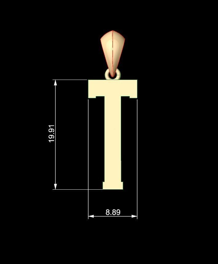 Initial Letters Pendant Amsterdam Signature Duo T 3D print model_5