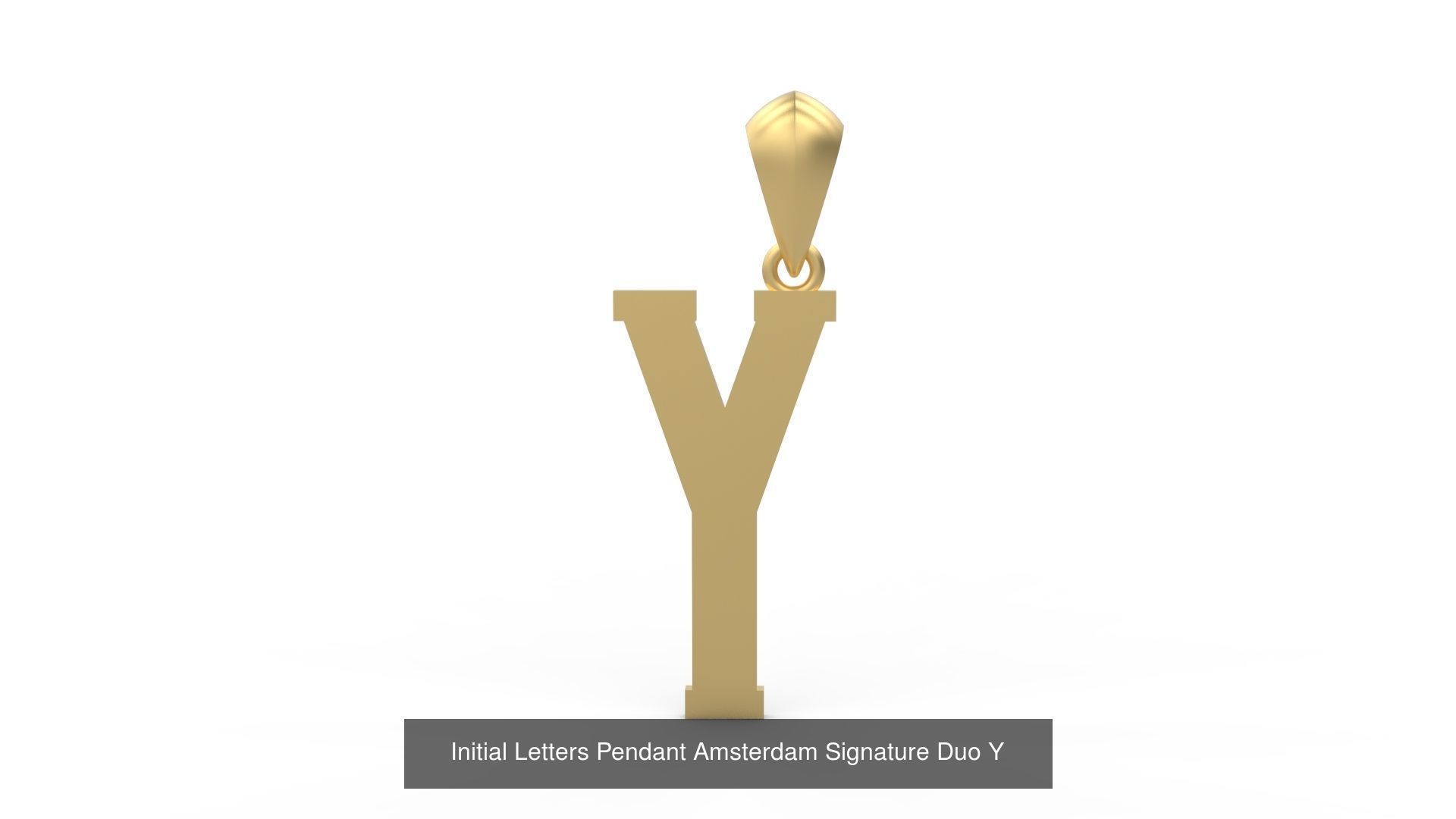 Initial Letters Pendant Alphabets Signature Duo 3D Model Collection_27