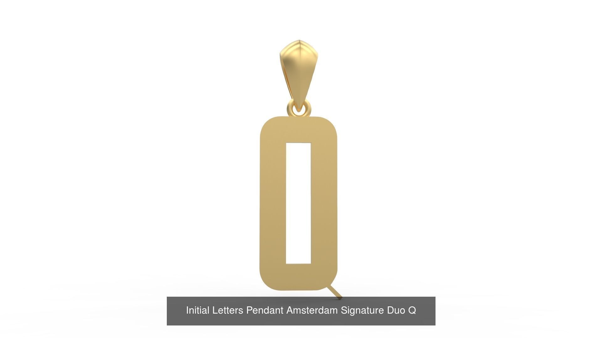 Initial Letters Pendant Alphabets Signature Duo 3D Model Collection_19