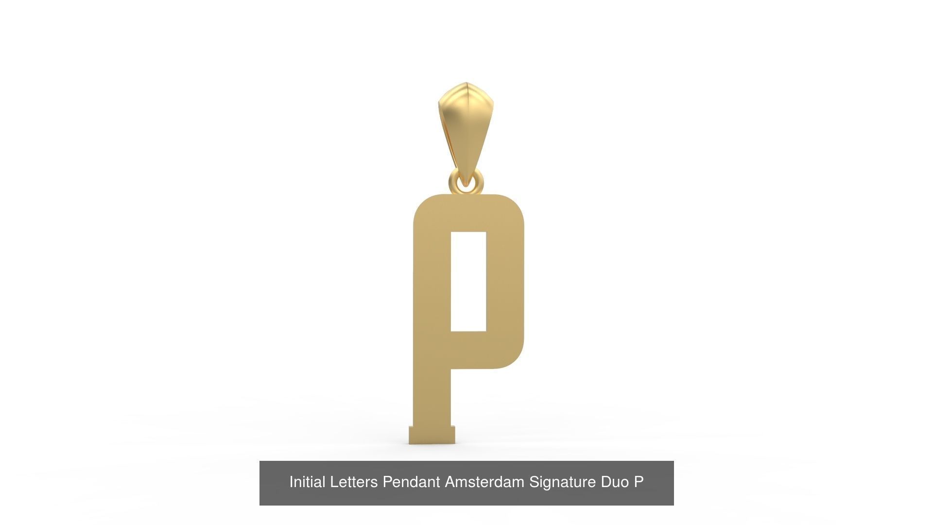 Initial Letters Pendant Alphabets Signature Duo 3D Model Collection_18