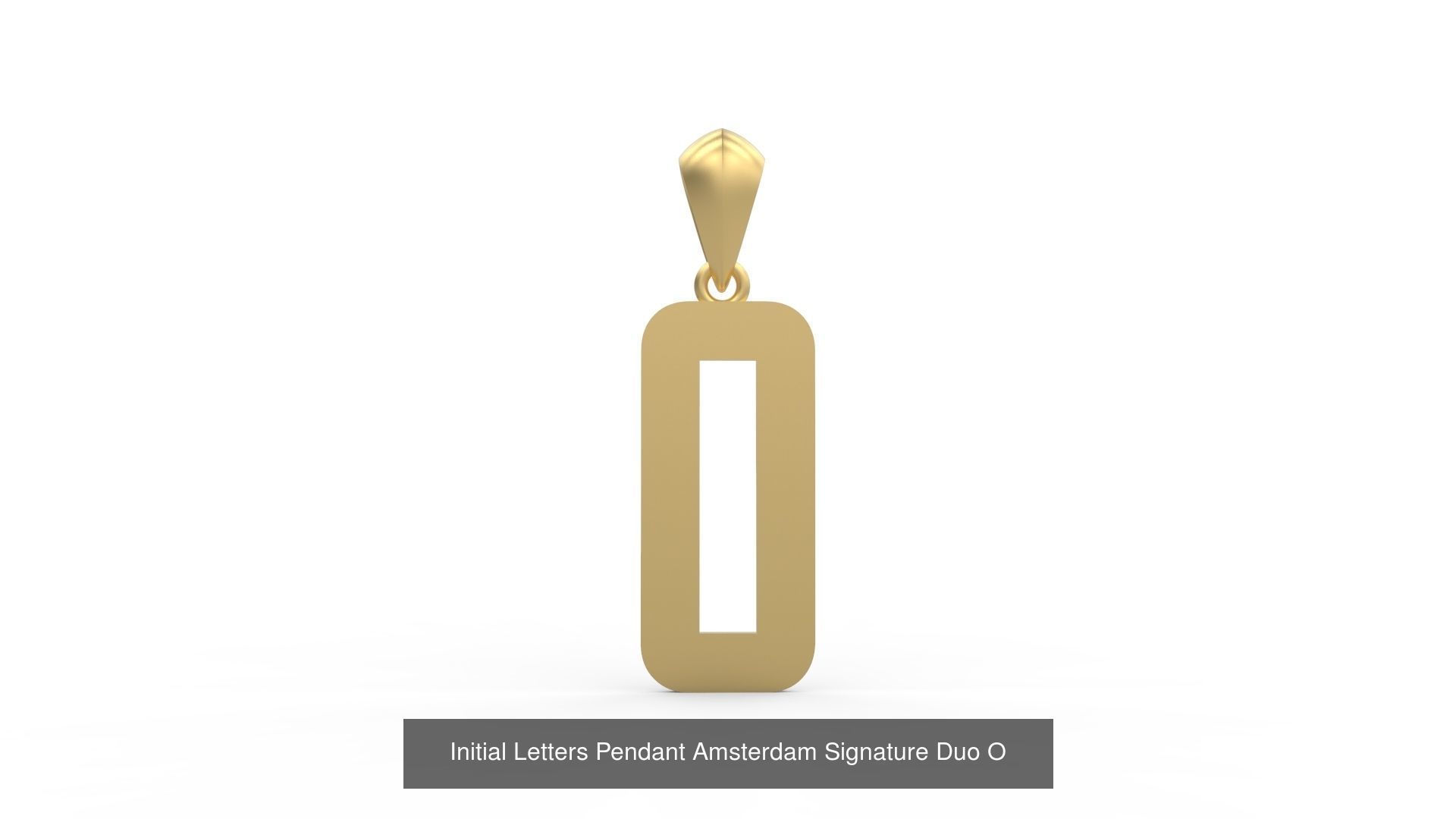 Initial Letters Pendant Alphabets Signature Duo 3D Model Collection_17