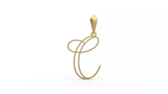 Initial Letters Pendant Mellayu C
