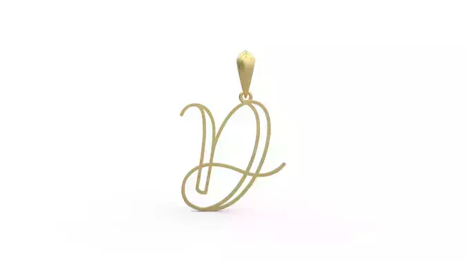 Initial Letters Pendant Mellayu D