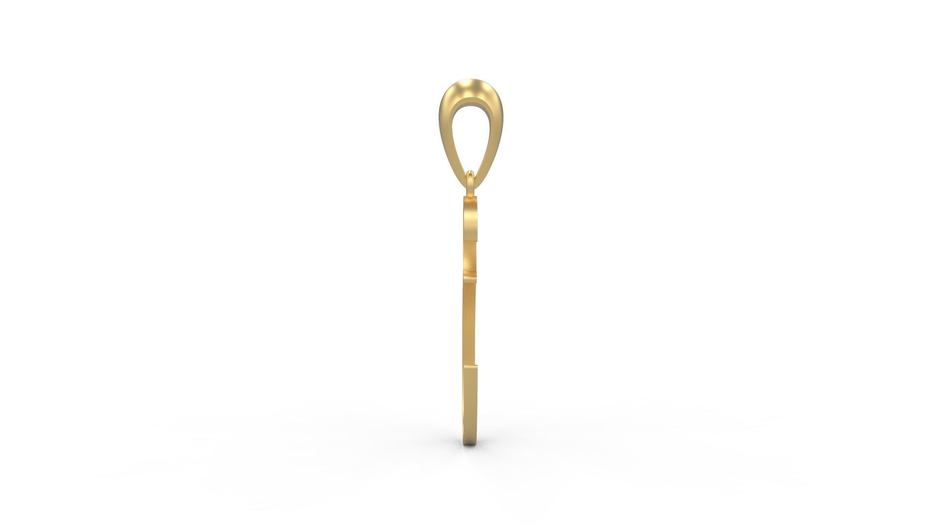 Initial Letters Pendant Mellayu E 3D print model_2