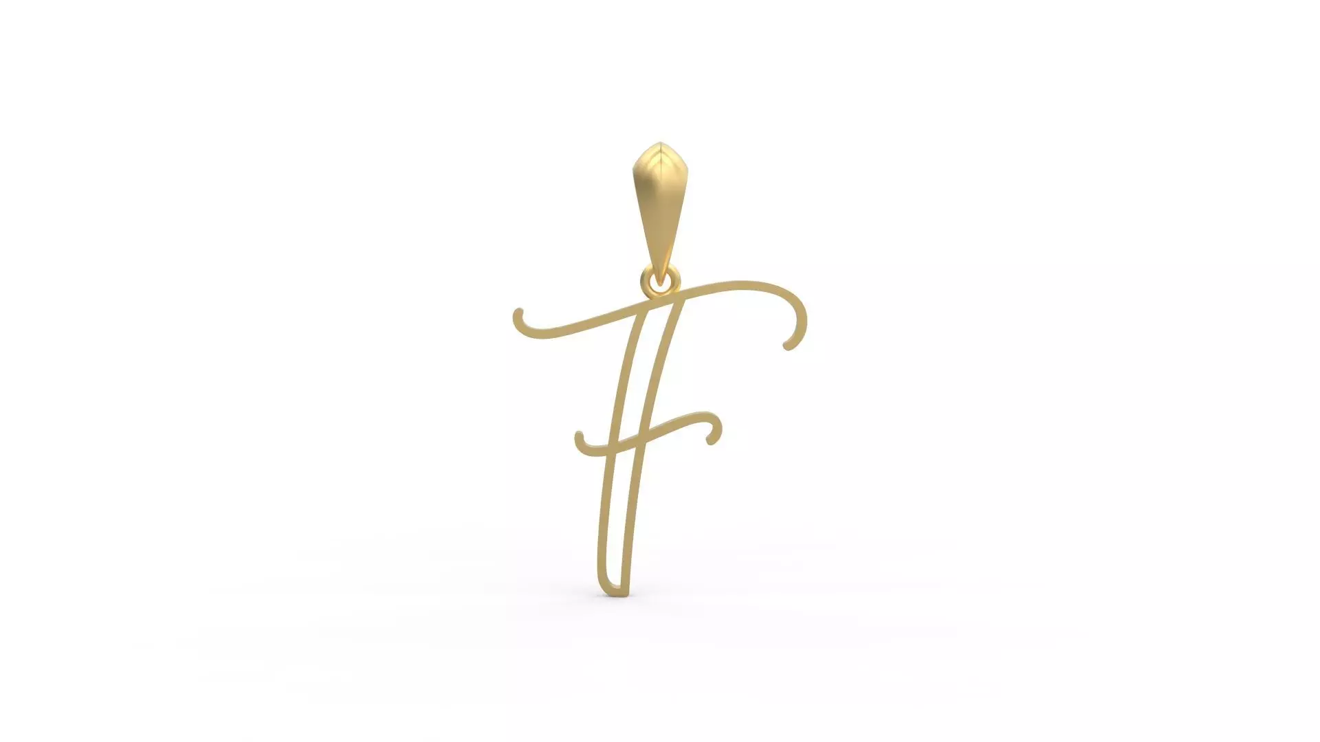 Initial Letters Pendant Mellayu F 3D print model_0